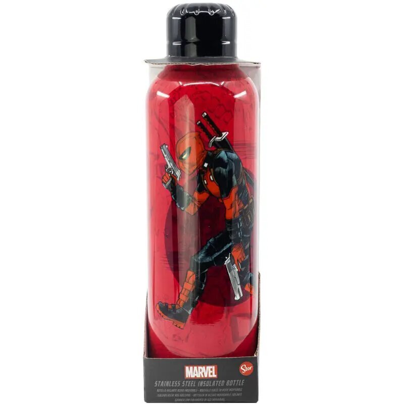 Marvel Deadpool nerūsējošā tērauda pudele 515ml cena un informācija | Datorspēļu suvenīri | 220.lv