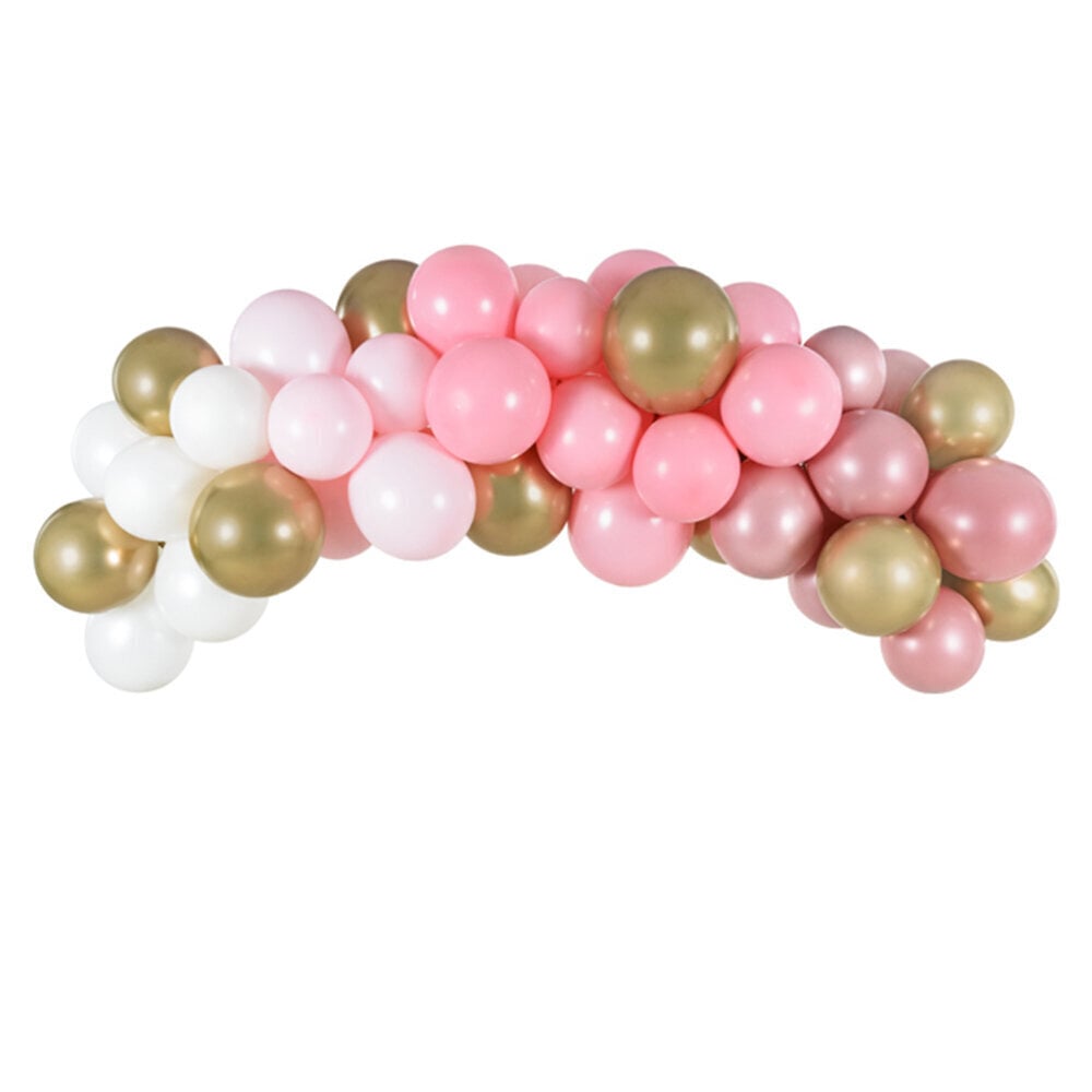 Balonu virtene Pink, 60 gab, 200cm cena un informācija | Baloni | 220.lv