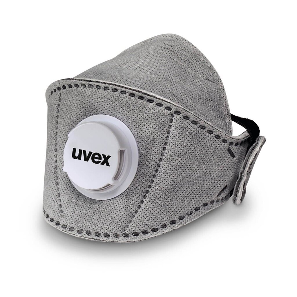 Respirators UVEX SILV-AIR PREMIUM CARBON 5310+ FFP3, salokāms ar vārstu cena un informācija | Galvas aizsargi | 220.lv