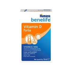 Humana Benelife Vitamin D forte cena un informācija | Vitamīni | 220.lv