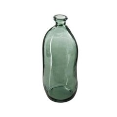 Perdribto stikla vāze, 51cm, zaļa cena un informācija | Vāzes | 220.lv