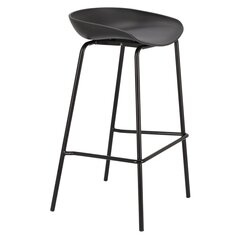 Барный стул Grego черный современный 75 см цена и информация | Стулья для кухни и столовой | 220.lv