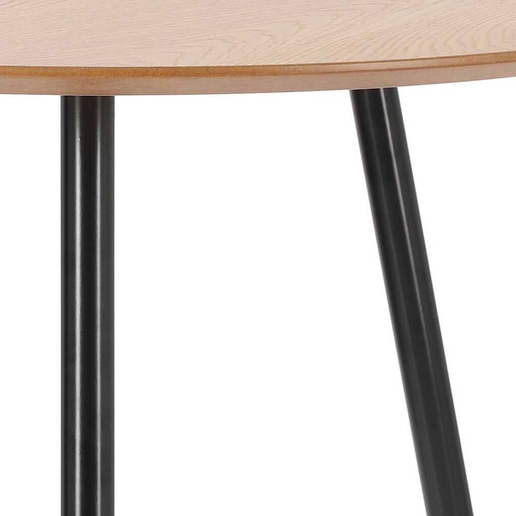 Ēdamistabas galds Sottile Simplet, 80cm, brūns/melns cena un informācija | Virtuves galdi, ēdamgaldi | 220.lv