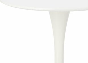 Ēdamistabas galds Skinny White Simplet, 60 cm, balts цена и информация | Кухонные и обеденные столы | 220.lv
