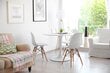 Ēdamistabas galds Skinny White Simplet, 60 cm, balts cena un informācija | Virtuves galdi, ēdamgaldi | 220.lv