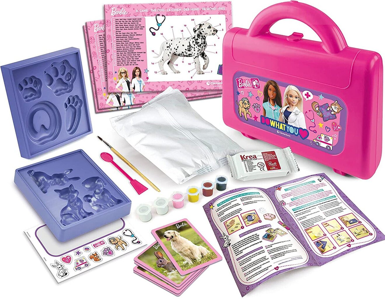Radošais komplekts Barbie Veterinārārsts Clementoni cena un informācija | Attīstošās rotaļlietas | 220.lv