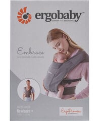 Переноска Ergobaby Embrace, серая цена и информация | Слинги, эргорюкзаки | 220.lv