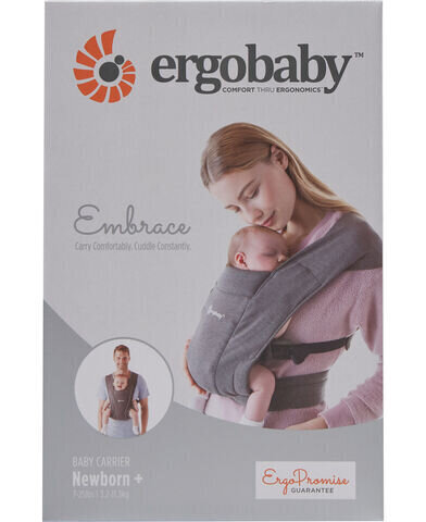 Ergobaby ķengursoma Embrace, heather grey cena un informācija | Slingi, ķengursomas | 220.lv