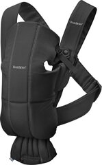 BabyBjorn ķengursoma Baby Carrier Mini Cotton, black cena un informācija | Slingi, ķengursomas | 220.lv