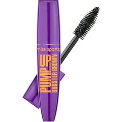 Skropstu tuša Miss Sporty Pump Up Booster Mascara 002 Brown, 12 ml cena un informācija | Acu ēnas, skropstu tušas, zīmuļi, serumi | 220.lv