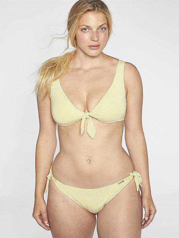 Ysabel Mora bikini peldkostīms "Kimo Yellow - White Stripes" цена и информация | Peldkostīmi | 220.lv