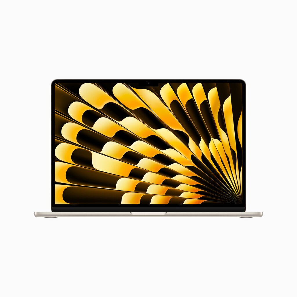 Macbook Air 15” Apple M2 8C CPU, 10C GPU/8GB/256GB SSD/Starlight/INT - MQKU3ZE/A cena un informācija | Portatīvie datori | 220.lv