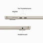 Macbook Air 15” Apple M2 8C CPU, 10C GPU/8GB/512GB SSD/Starlight/INT - MQKV3ZE/A cena un informācija | Portatīvie datori | 220.lv