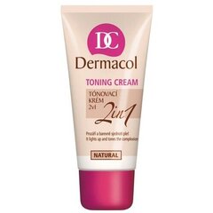 Dermacol Toning Cream 2 in 1 - Tonālais krēms 30 ml, Caramel #b58469 cena un informācija | Grima bāzes, tonālie krēmi, pūderi | 220.lv