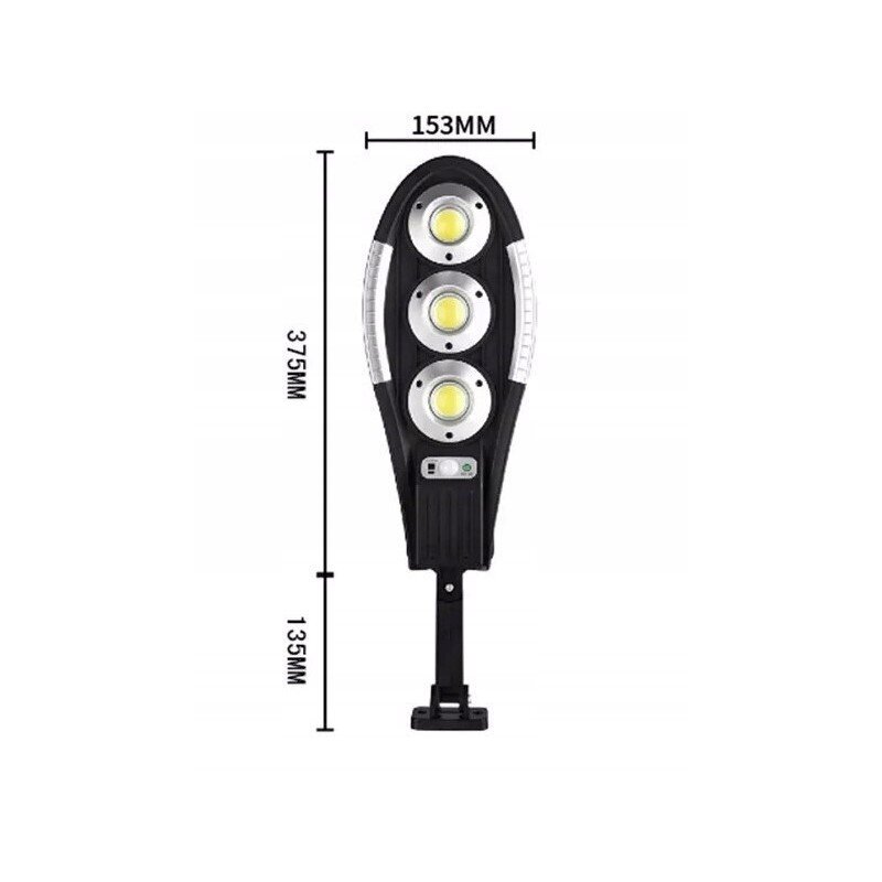 Led Saules Ulicas Lampa Ar Kustības Un Tumšuma Sensoru 180W + Vadības Pults cena un informācija | Āra apgaismojums | 220.lv