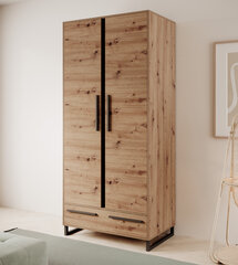 Шкаф ADRK Furniture Aria 2D, коричневый цена и информация | Шкафы | 220.lv