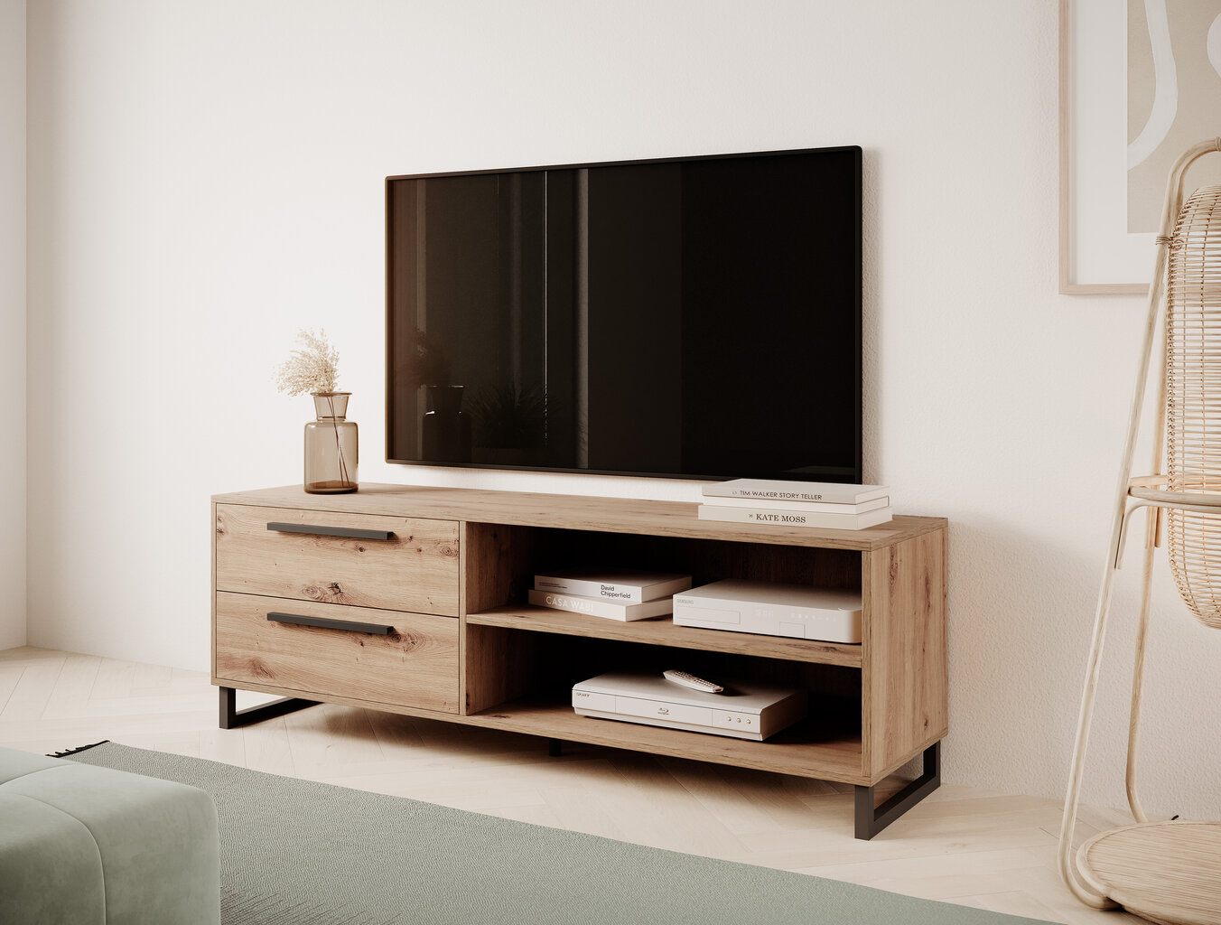 TV galdiņš ADRK Furniture Aria, brūns цена и информация | TV galdiņi | 220.lv