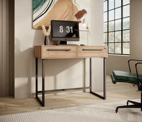 Письменный стол ADRK Furniture Aria, коричневый/черный цвет цена и информация | Компьютерные, письменные столы | 220.lv