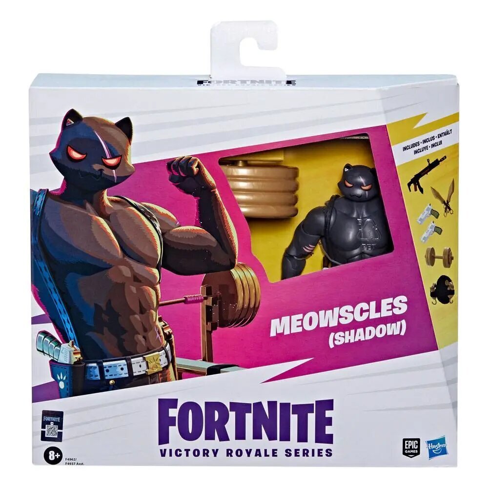 Fortnite Victory Royale Deluxe figūra 2022 Meowscles 15 cm cena un informācija | Datorspēļu suvenīri | 220.lv