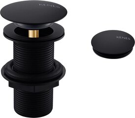 Kenes Black Matt Universal Drain sifonu komplekts цена и информация | Сифоны | 220.lv
