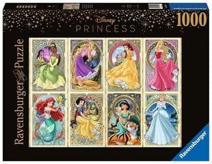 2D puzzle 1000 gabali Princess Art Nouvea cena un informācija | Puzles, 3D puzles | 220.lv