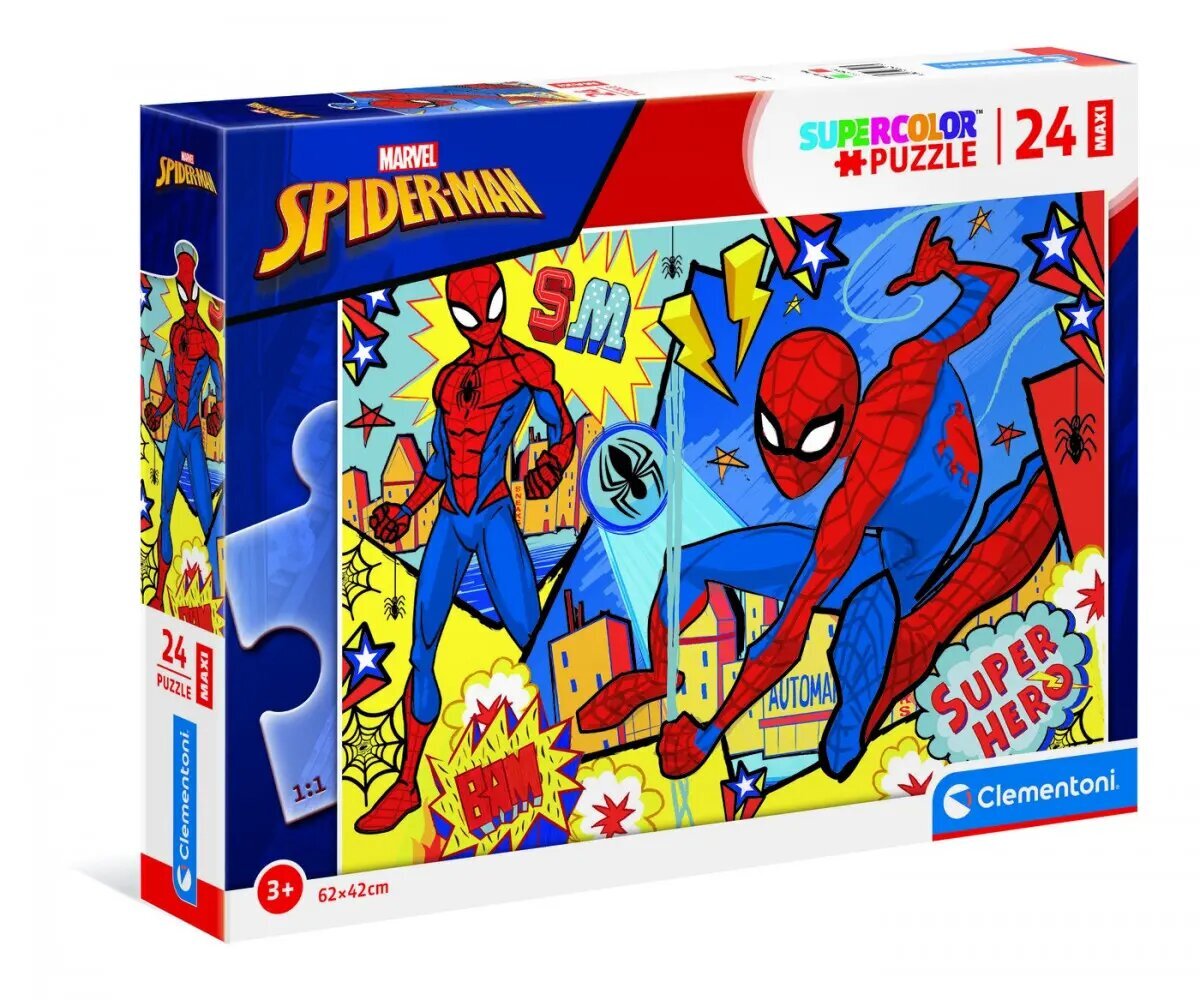 Puzzle 24 elementi Maxi Spider Man цена и информация | Puzles, 3D puzles | 220.lv