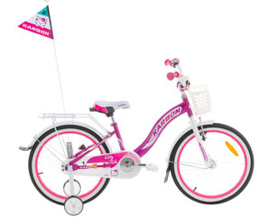 18" Велосипед Kitty Karbon (цвет: белый/фиолетовый) цена и информация | Велосипеды | 220.lv