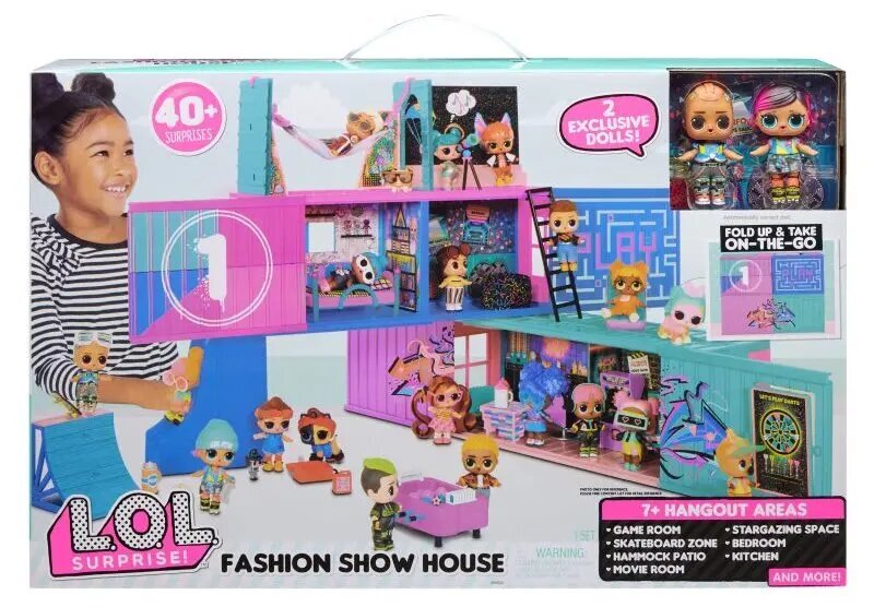 Lelles + L.O.L. Cottage pārsteiguma modes skates nams cena un informācija | Rotaļlietas meitenēm | 220.lv