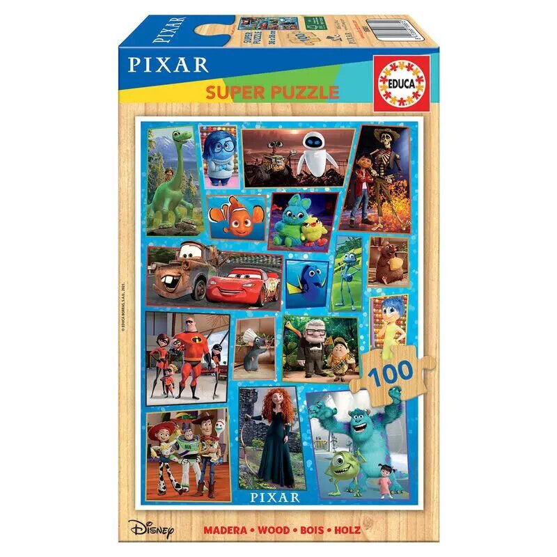 Disney Pixar Multiproperty koka puzle 100gab цена и информация | Puzles, 3D puzles | 220.lv