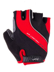 Велоперчатки Vivo черный/ красный, размер S цена и информация | Велосипедные перчатки | 220.lv