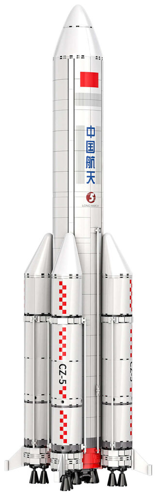 Konstruktos CaDA Bloki Modelis Kosmiskā raķete Long March 5 Casci 76 cm 1500 gab. цена и информация | Konstruktori | 220.lv