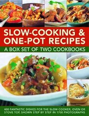 Slow-cooking & One-pot Recipes: a Box Set of Two Cookbooks: 400 Fantastic Dishes for the Slow Cooker, Oven or Stove Top, Shown Step by Step in 1700 Photographs cena un informācija | Pavārgrāmatas | 220.lv