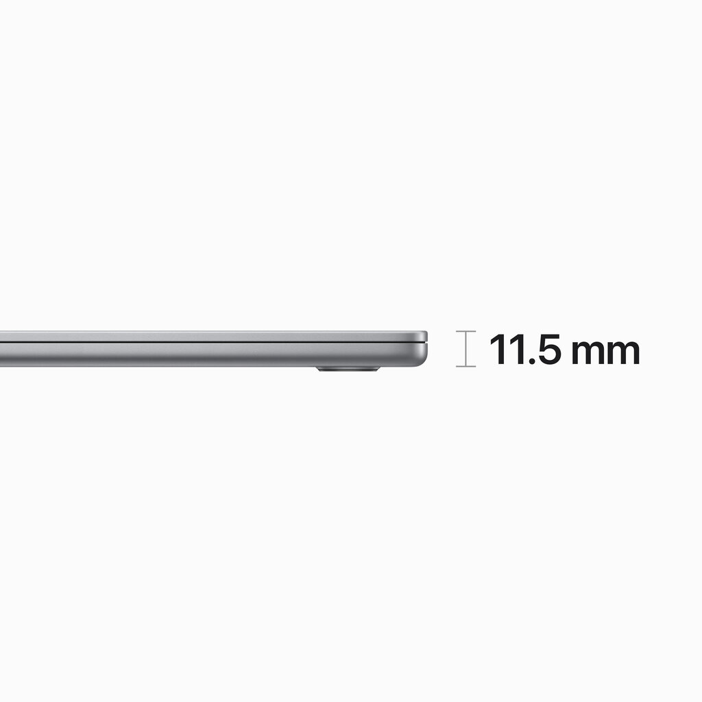 Macbook Air 15” Apple M2 8C CPU, 10C GPU/8GB/512GB SSD/Space Grey/INT - MQKQ3ZE/A cena un informācija | Portatīvie datori | 220.lv