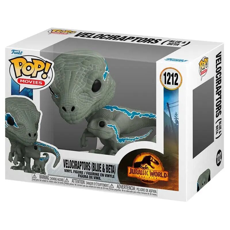 POP figūra Jurassic World 3 Velociraptors Blue & Beta cena un informācija | Datorspēļu suvenīri | 220.lv