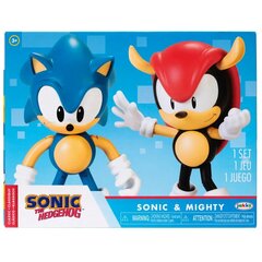 Sonic The Hedgehog Sonic & Mighty Sonic komplekts figūras 10cm cena un informācija | Rotaļlietas zēniem | 220.lv