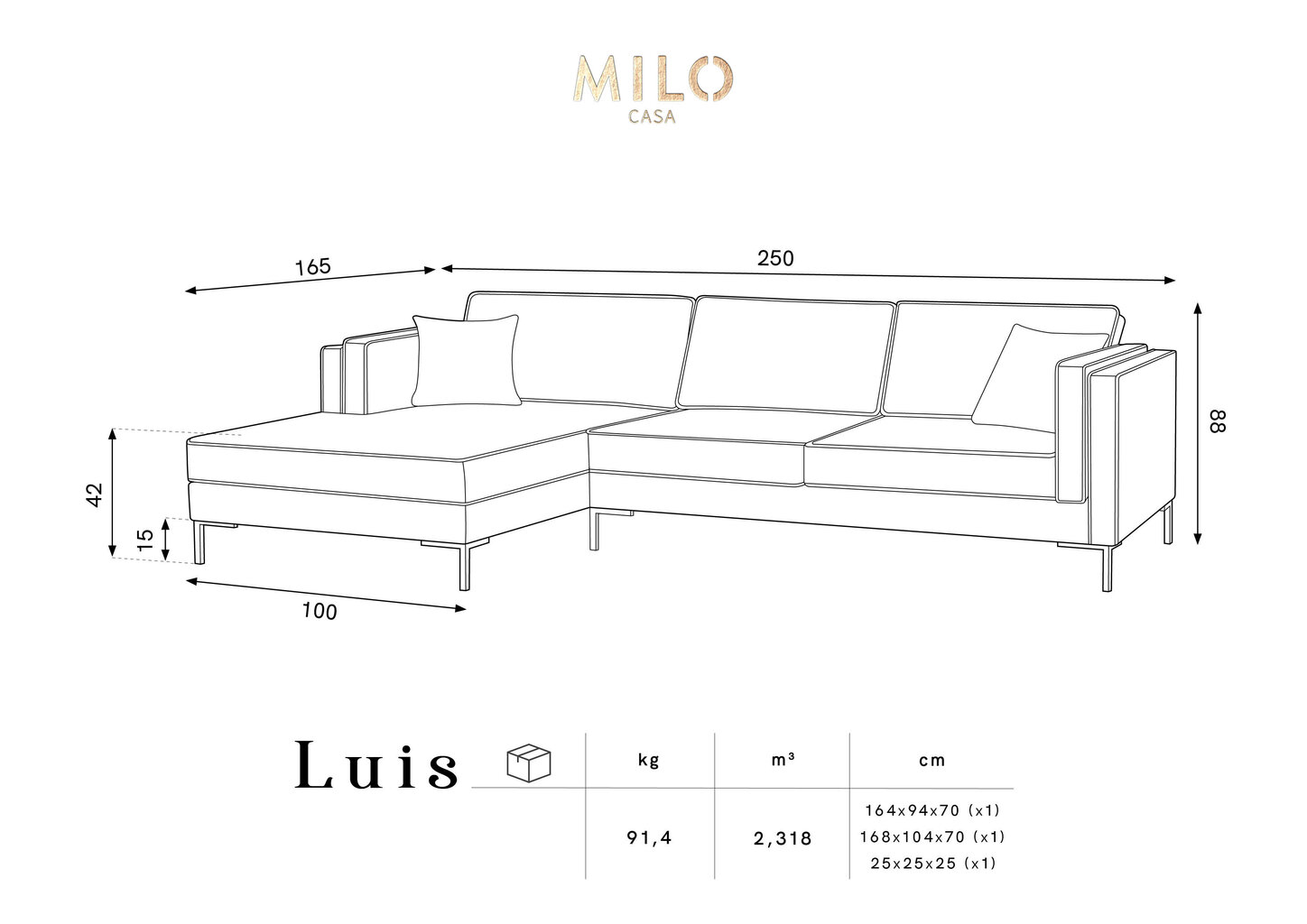 Stūra dīvāns Luis 5, zils/melns цена и информация | Dīvāni | 220.lv