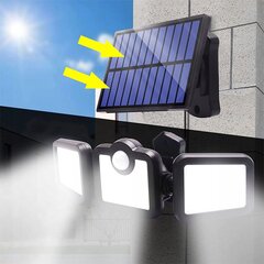 Āra LED lampa ar saules paneli un tālvadības pulti 108 COB цена и информация | Уличное освещение | 220.lv