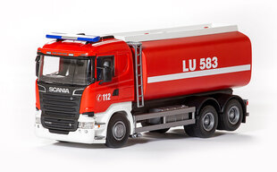 Emek Scania ugunsdzēsēju mašīna ar cisternu, 1:25 cena un informācija | Rotaļlietas zēniem | 220.lv