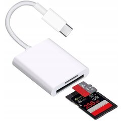 Адаптер, устройство для чтения карт памяти, USB-C, micro SD/TF цена и информация | Адаптеры и USB разветвители | 220.lv