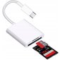 Adapteris, karšu lasītājs, USB-C, micro SD/TF цена и информация | Adapteri un USB centrmezgli | 220.lv