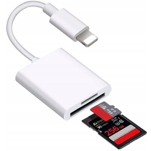 Adapteris, karšu lasītājs, iPhone, SD/TF, Co2 cena un informācija | Adapteri un USB centrmezgli | 220.lv