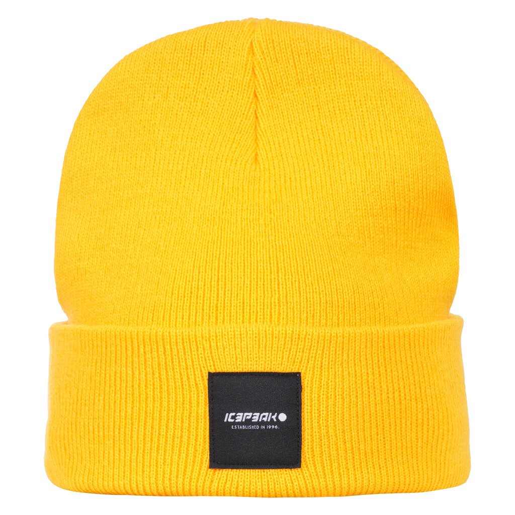 Icepeak cepure HARCOURT, dzeltena цена и информация | Vīriešu cepures, šalles, cimdi | 220.lv