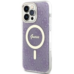 Guess GUHMP14XH4STU iPhone 14 Pro Max 6.7" purpurowy|purple hardcase 4G MagSafe цена и информация | Чехлы для телефонов | 220.lv