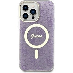 Guess GUHMP14XH4STU iPhone 14 Pro Max 6.7" purpurowy|purple hardcase 4G MagSafe цена и информация | Чехлы для телефонов | 220.lv