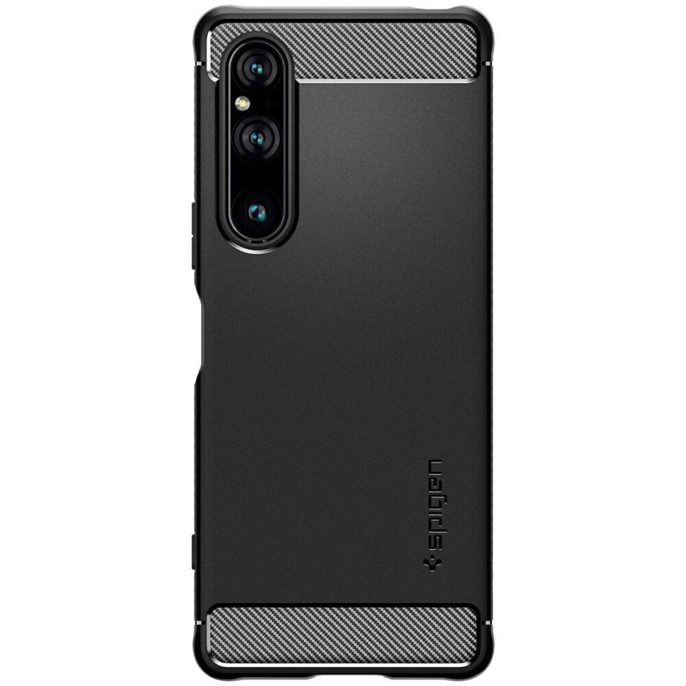 Spigen Rugged Armor Sony Xperia 1 V , melns cena un informācija | Telefonu vāciņi, maciņi | 220.lv