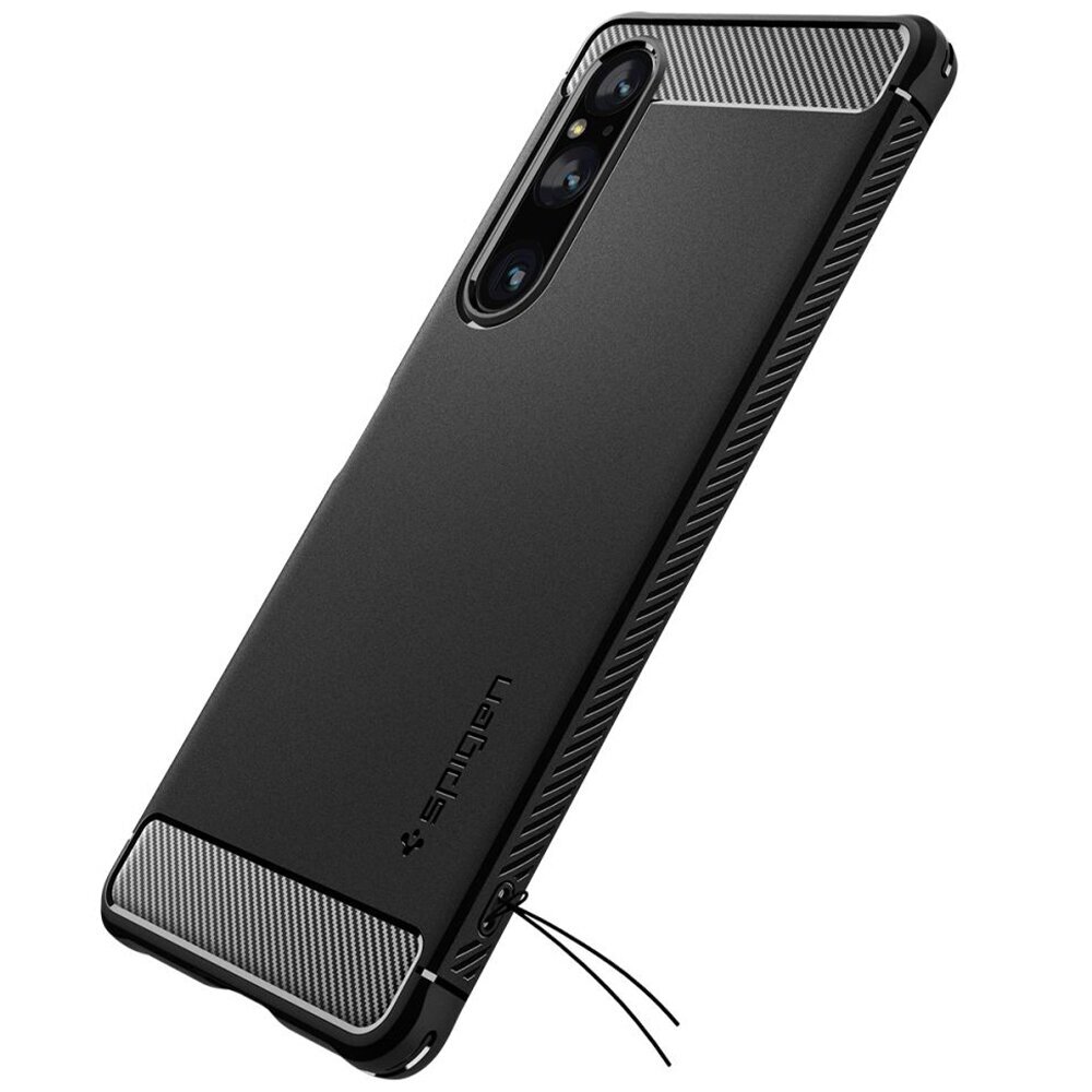 Spigen Rugged Armor Sony Xperia 1 V , melns cena un informācija | Telefonu vāciņi, maciņi | 220.lv