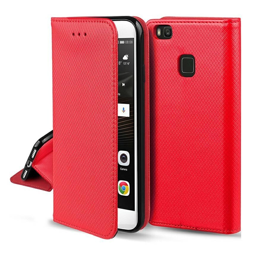 Maciņš Smart Magnet Xiaomi Redmi Note 12 5G/Poco X5 5G sarkans cena un informācija | Telefonu vāciņi, maciņi | 220.lv
