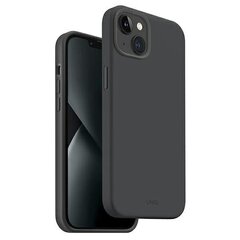 UNIQ etui Lino Hue iPhone 14 Plus 6,7" Magclick Charging szary|charcoal grey cena un informācija | Telefonu vāciņi, maciņi | 220.lv
