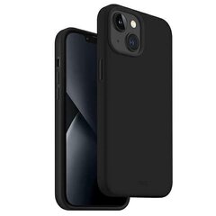 UNIQ etui Lino iPhone 14 Plus 6,7" czarny|midnight black cena un informācija | Telefonu vāciņi, maciņi | 220.lv