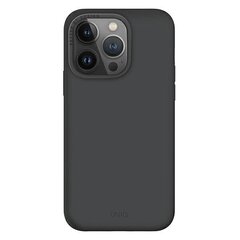 UNIQ etui Lino Hue iPhone 14 Pro Max 6,7" Magclick Charging szary|charcoal grey cena un informācija | Telefonu vāciņi, maciņi | 220.lv